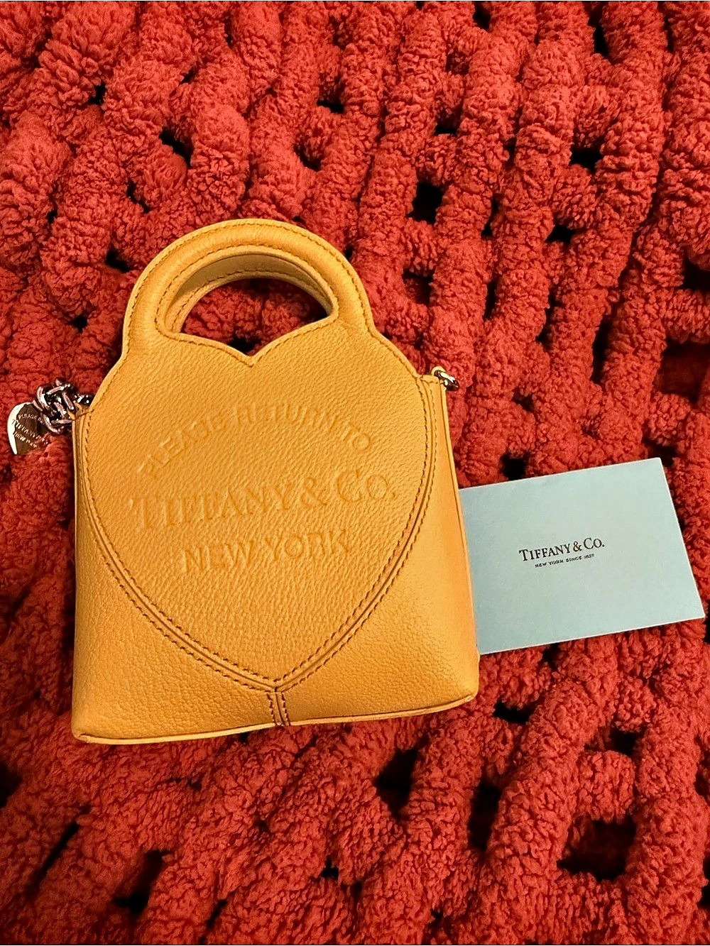 Tiffany & Co. Return to Tiffany Mini Heart Tote. Yellow